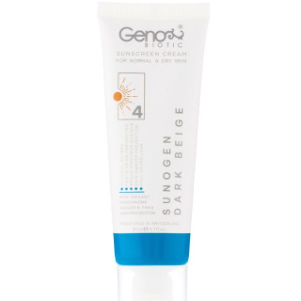 کرم ضد آفتاب رنگی ژنو بایوتیک مدل SunoGen با SPF50 حجم 50 میلی لیتر