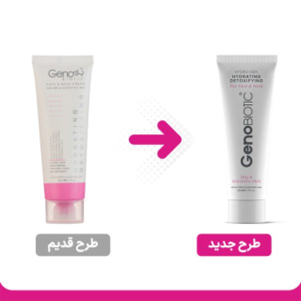 کرم مرطوب کننده و دتوکسیفای کننده ژنو بایوتیک مناسب پوست خشک و حساس حجم 50 میلی لیتر