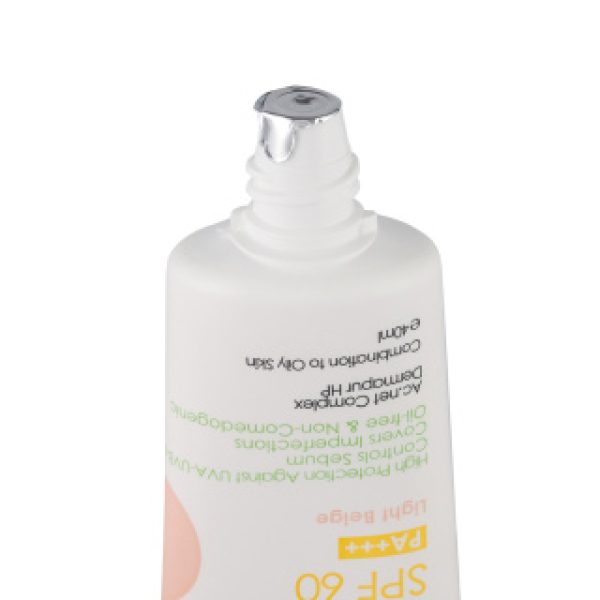 ضد آفتاب رنگی پرایم مدل Oil Free با SPF60 مناسب پوست چرب رنگ لایت بژ حجم 40 میلی لیتر