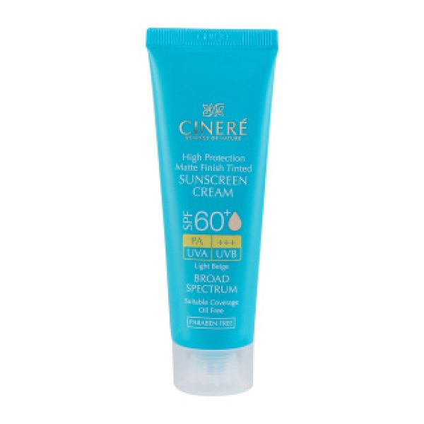 کرم ضد آفتاب رنگی سینره با SPF60 مناسب پوست چرب حجم 50 میلی لیتر