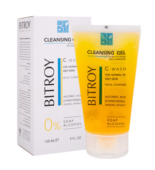 ژل شستشو صورت C Wash پوست معمولی تا چرب (فاقد صابون و الکل) حجم 150 میل بیتروی